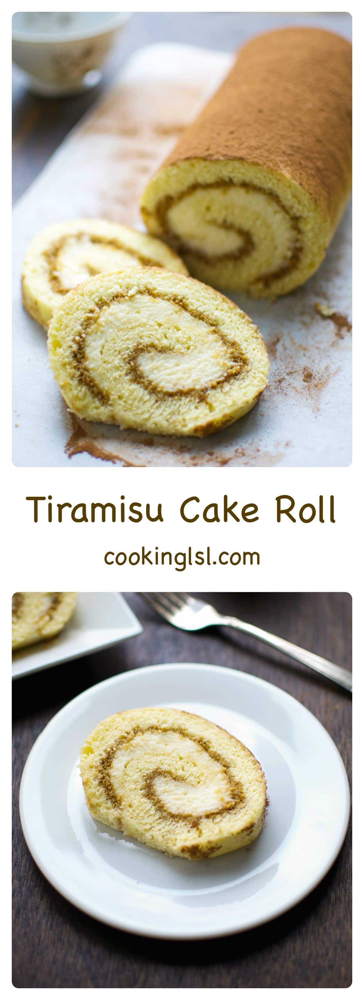 Tiramisu Cake Roll
