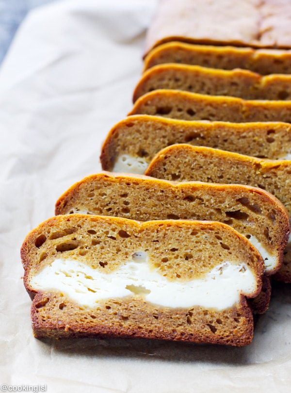 Cream Cheese-Filled Pumpkin Bread