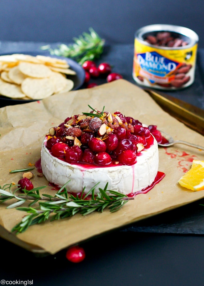 Baked Brie With Cranberries And Almonds Recipe - Cooking LSL