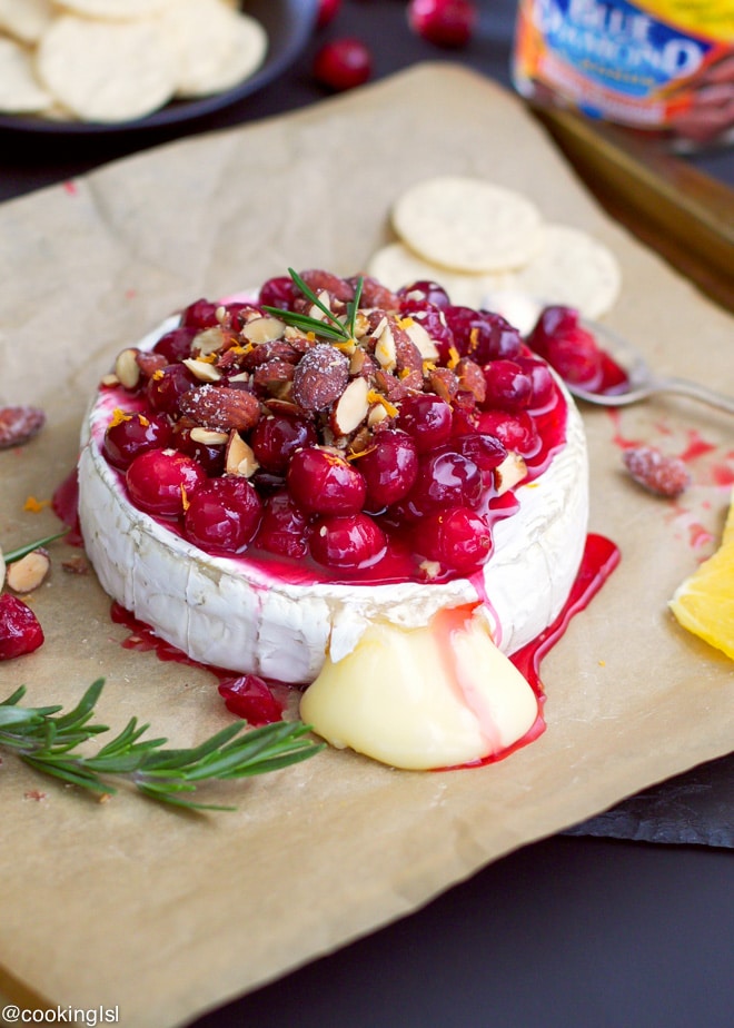 Baked Brie With Cranberries And Almonds Recipe - Cooking LSL