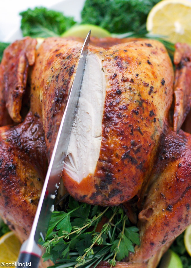 Easy Dry Brined Herb Butter Roasted Turkey - Cooking LSL