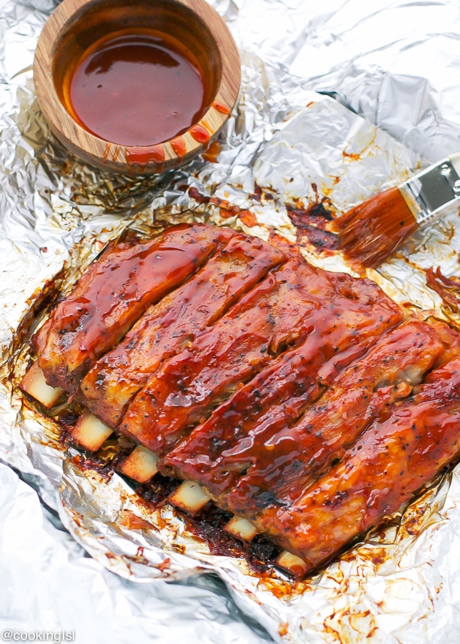 oven baked ribs in foil