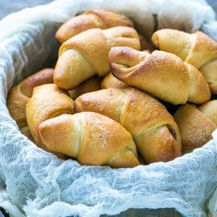 Easter Bread Horn Rolls With Rose Hip Jam Recipe