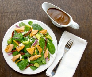 salad-with-salmon-balsamic-vinaigrette-onion-walnuts-avocado-spinach-green-haelthy