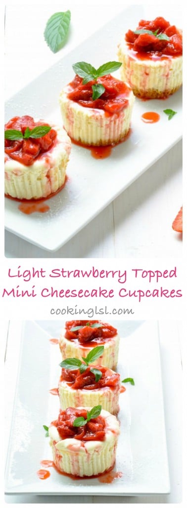 Light-Strawberry-Topped-Mini-Cheesecake-Cupcakes