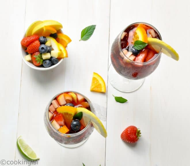red wine fruity sangria