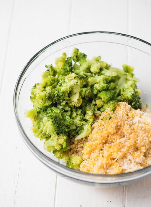 Broccoli quinoa fritters ingredients