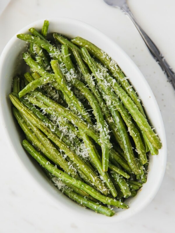 Oven Baked Green Beans With Parmesan Cheese