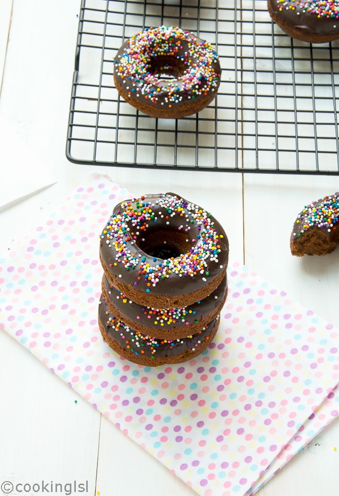 chocolate-buttermilk-funfetti-donuts-baked