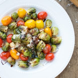 brussels sprouts and tomatoes