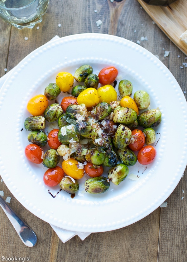 brussels sprouts and tomatoes 