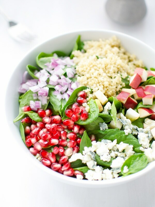 Spinach, Quinoa And Pomegranate Salad
