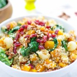 Butternut Squash Quinoa With Spinach And Cranberries