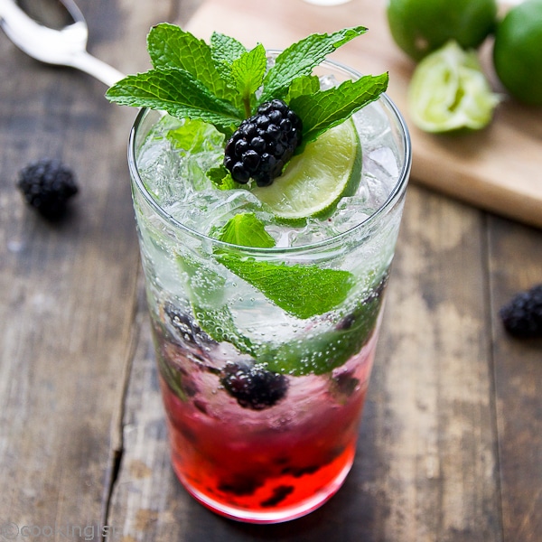 Blackberry Mojito Cocktail