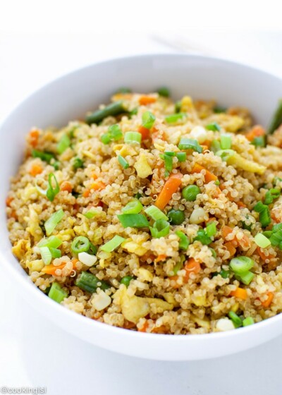 Easy Quinoa Fried Rice Recipe, Made With Frozen Vegetables