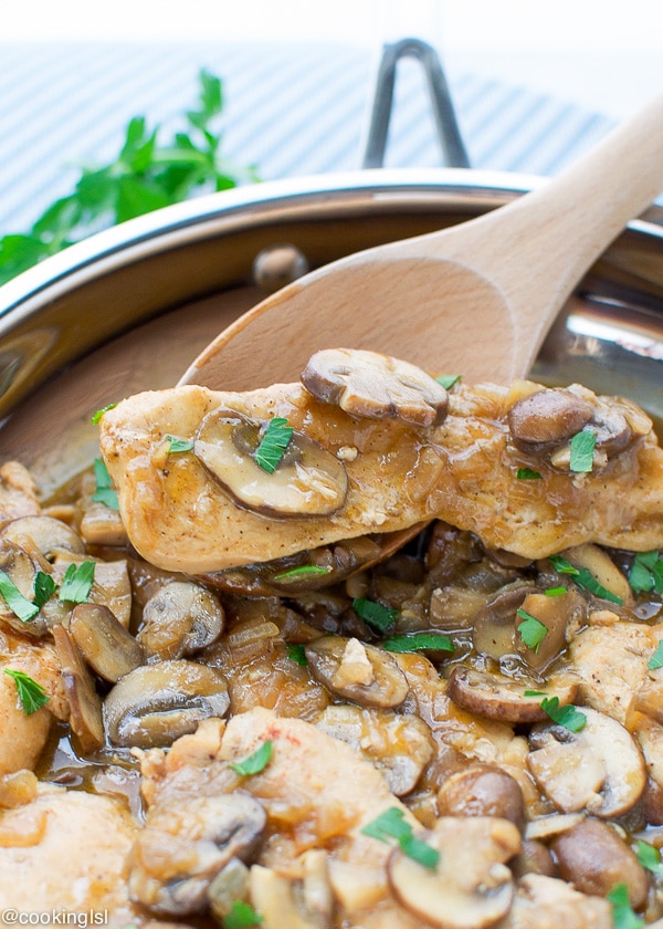 Mushroom-Chicken-With-Brandy-Sauce-Recipe