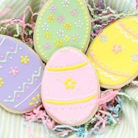 Easter Egg Sugar Cookies With Royal icing