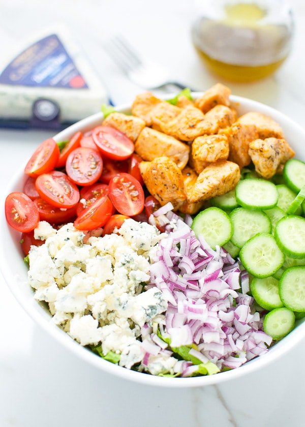Buffalo chicken and blue cheese salad 2-1