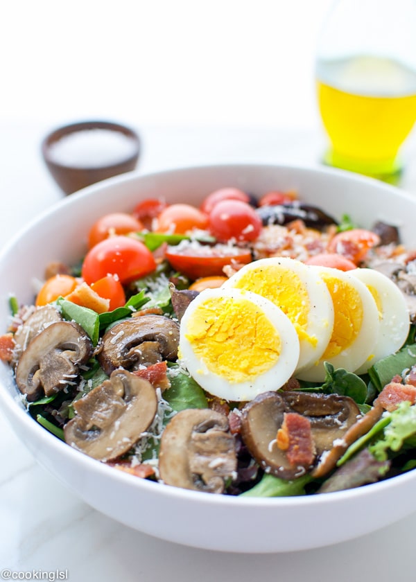 Bacon-Egg-And-Mushroom-Salad