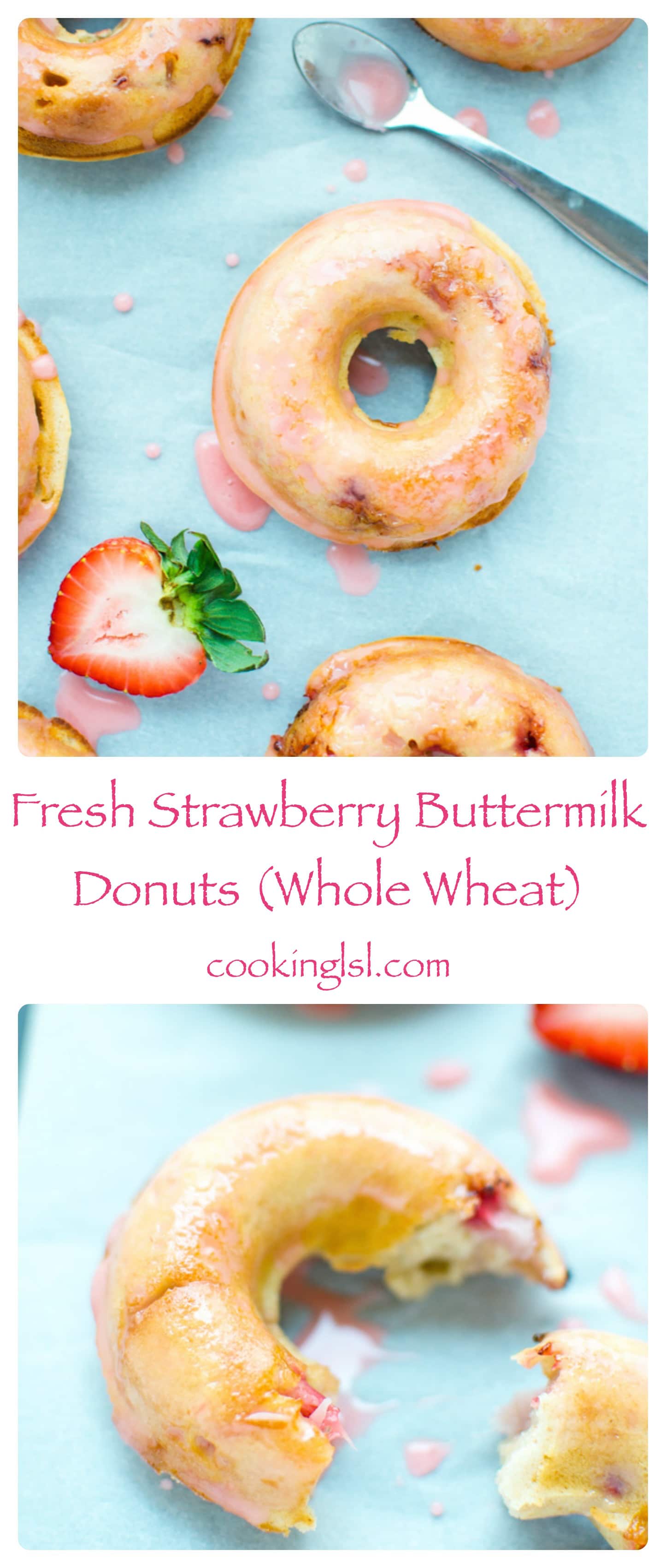 Strawberry-Buttermilk-Donuts
