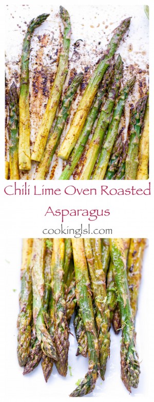 Chili Lime Oven Roasted Asparagus
