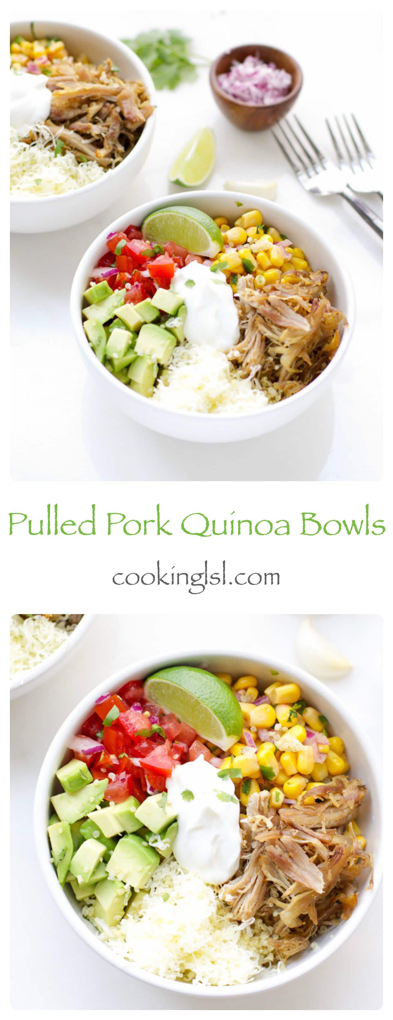 easy-dinner-ideas-pulled-pork-quinoa-bowls-carnitas-Mexican