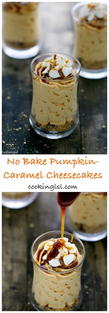 no-bake-cheesecake-cups-caremel-pumpkin
