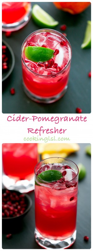 Cider-Pomegranate Refresher