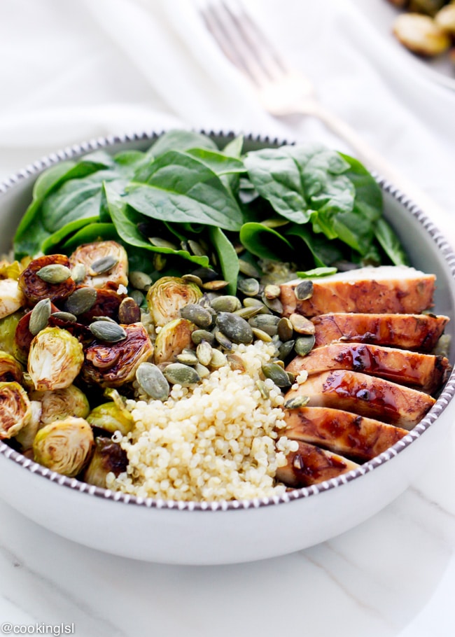 balsamic-brussels-sprouts-chicken-quinoa-bowls