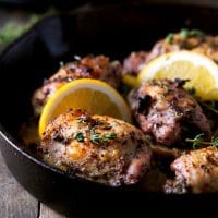 One Pan Sumac Chicken Thighs recipe
