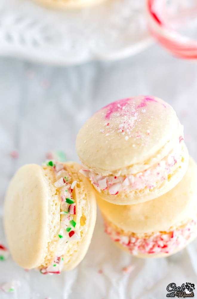 Peppermint-French-Macarons