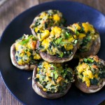 stuffed-mushrooms-spinach-cauliflower-appetizer