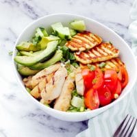 halloumi-and-chicken-salad