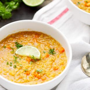 curried red lentil quinoa soup recipe