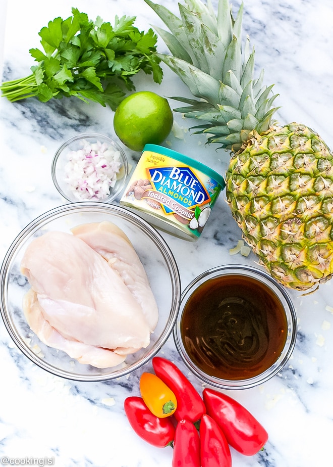Grilled Teriyaki Chicken Pineapple Boats Recipe