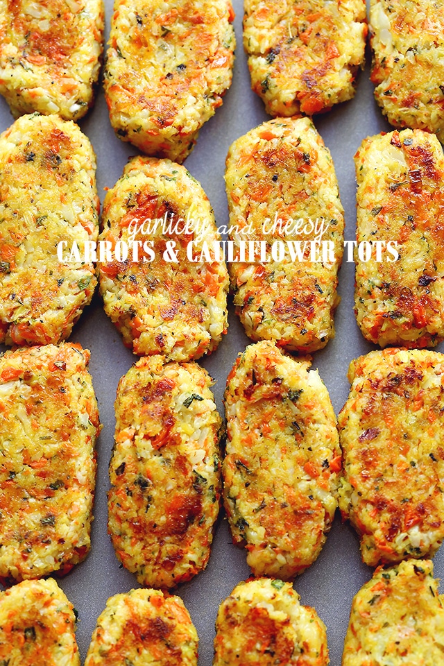 Garlicky-Cheesy-Carrots-Cauliflower-Tots