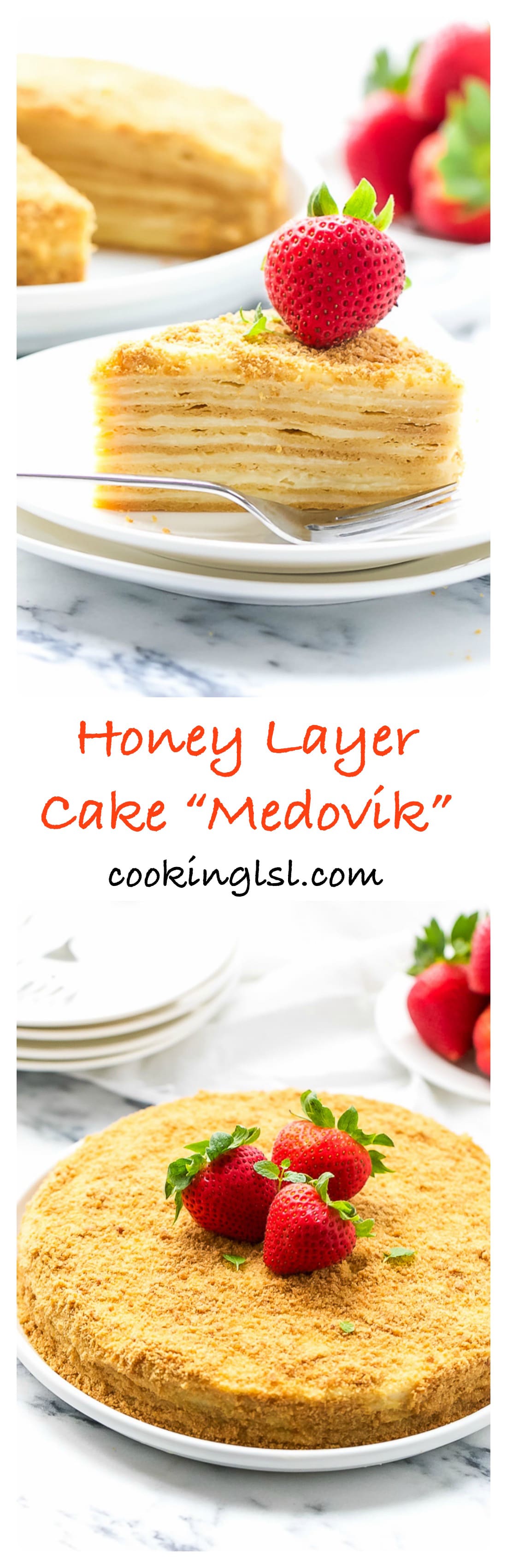 Honey Layer Cake "Medovik" Recipe 