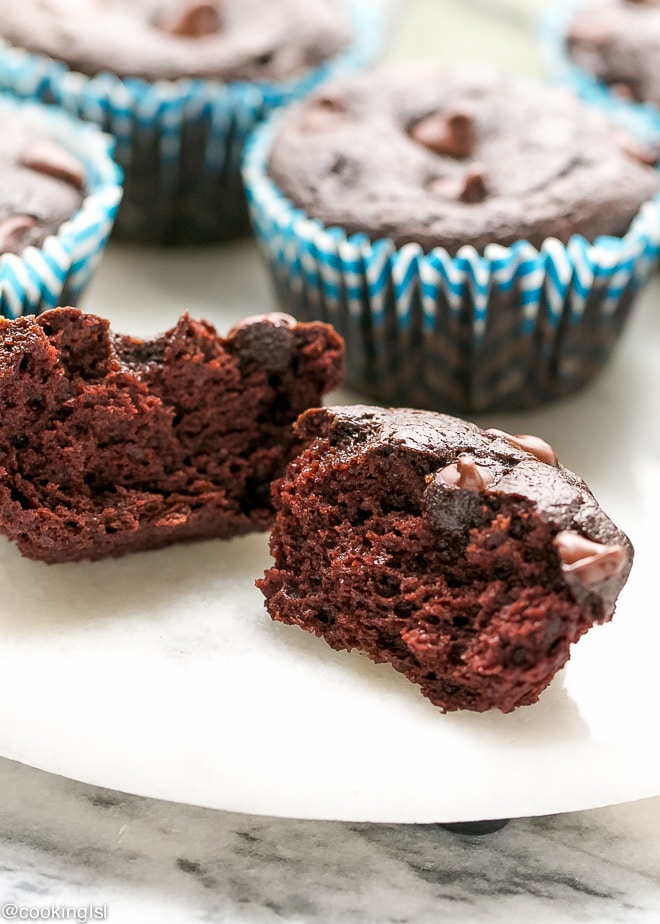 Flourless-Double-Chocolate-Muffins