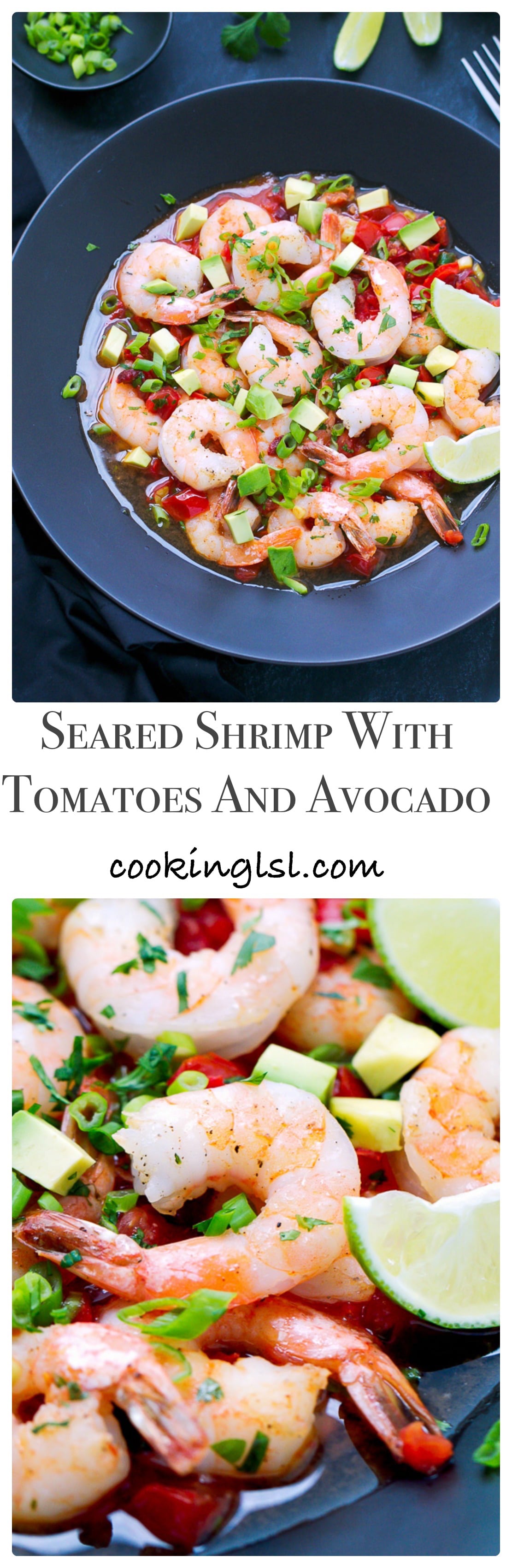 Seared-Shrimp-With-Tomatoes-And-Avocado-Recipe
