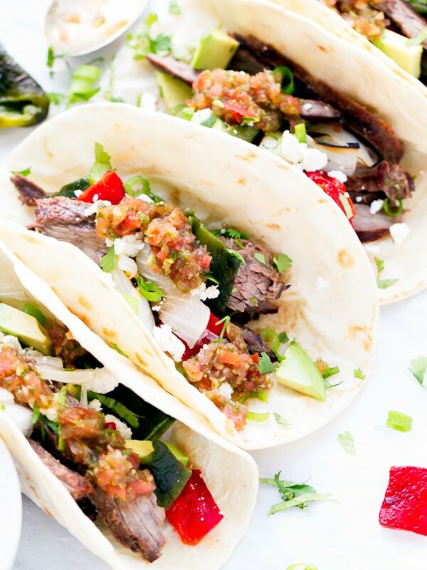 Skirt steak And Poblano Peppers Tacos Recipe