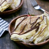 Crepes With Vanilla Bean Whipped Cream