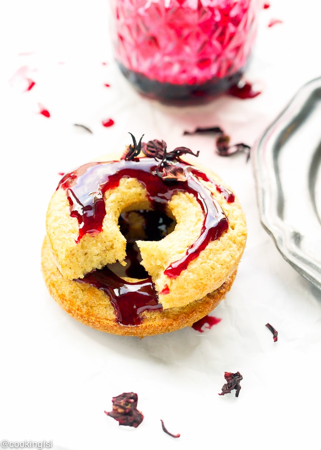 Almond-Meal-Donuts-With-Hibiscus-Glaze-Recipe