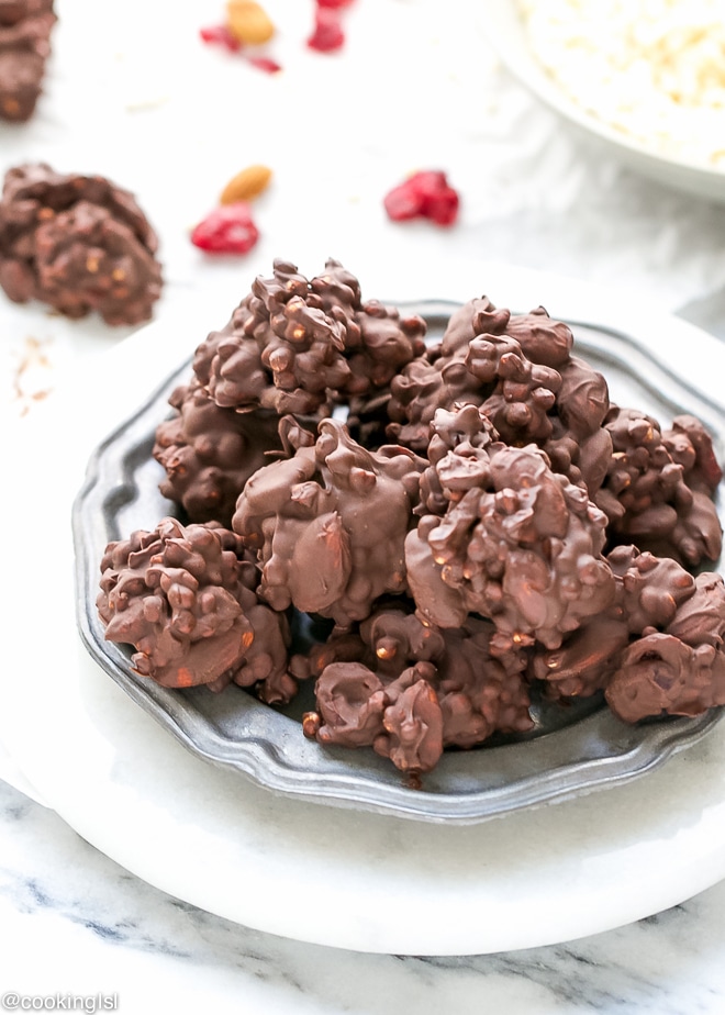 Puffed-Millet-Chocolate-Almond-Clusters-Recipe
