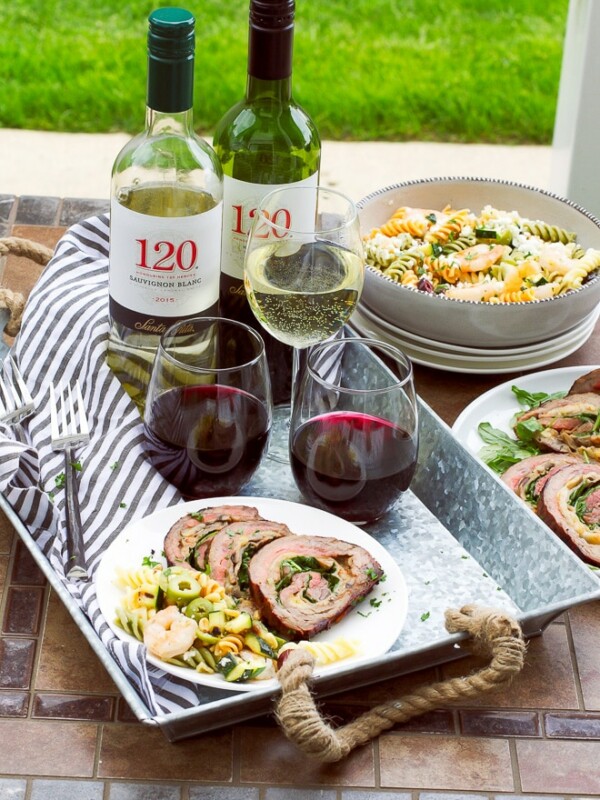 Grilled-Stuffed-Flank-Steak-And-Tri-Color-Pasta-Salad-Recipe-120daysofsummer