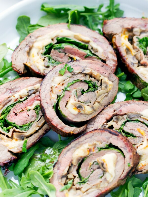 Grilled Stuffed Flank Steak And Tri Color Pasta Salad Recipe