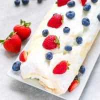 Pavlova Cake Roll Recipe