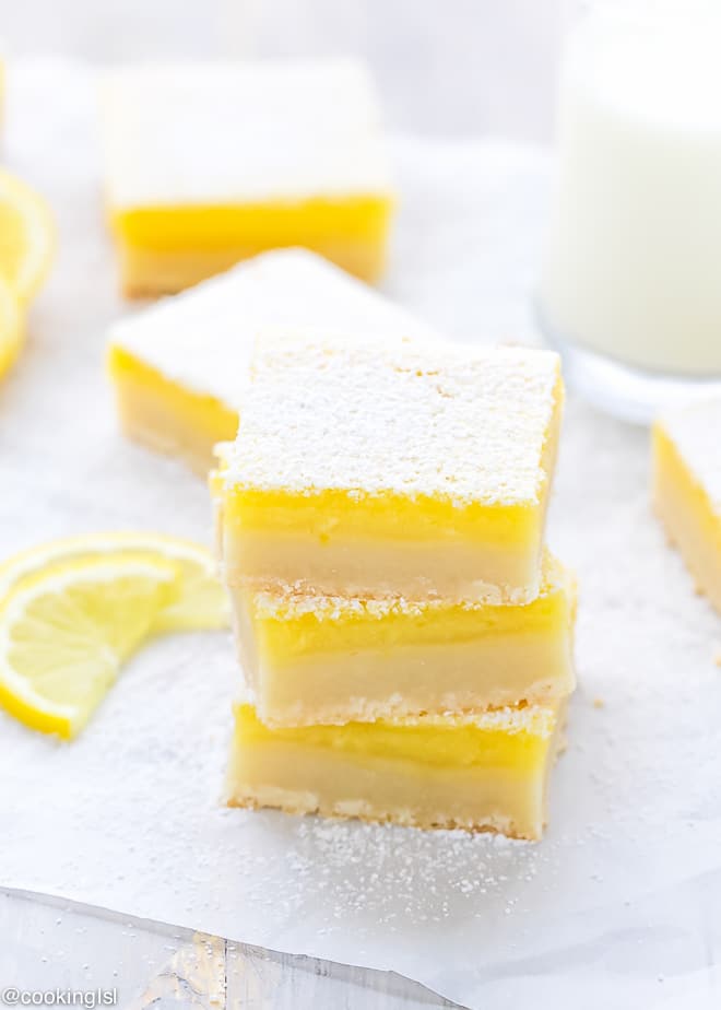 Classic Easy Lemon Bars With Shortbread Crust Recipe - Cooking LSL
