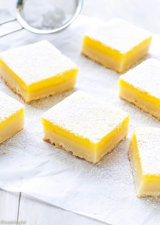 Classic Easy Lemon Bars With Shortbread Crust Recipe - Cooking LSL