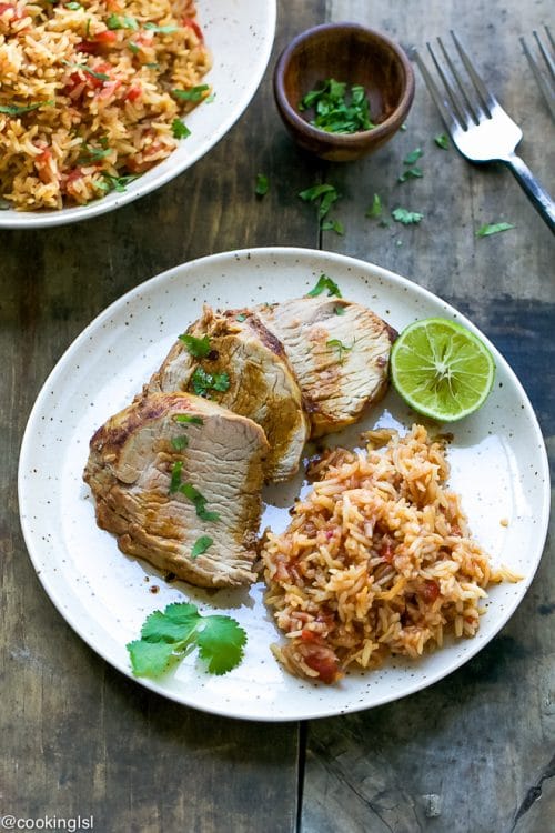 Chipotle Pork Tenderloin And Mexican Rice Recipe - Cooking LSL