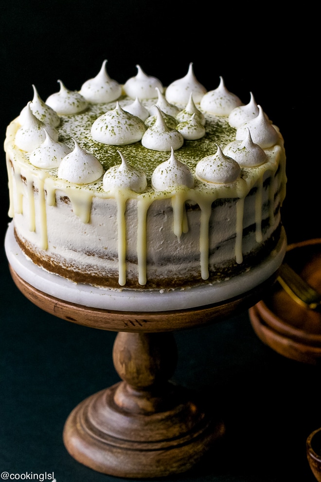 Matcha-Layer-Cake-With-White-Chocolate-Ganache-Drip-Recipe